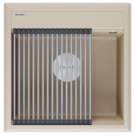 Мойка STEPIA 60, IT-GRANIT, PM115951-LA, латте, 590х510, Paulmark