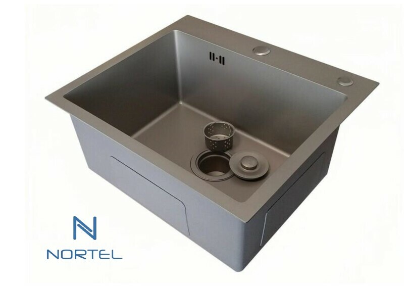 Мойка NORTEL TANARO 6045 gg оружейный серый
