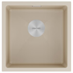 Мойка LUMI 45UNI, IT-GRANIT, LU45-LA, латте, 455х460, Paulmark