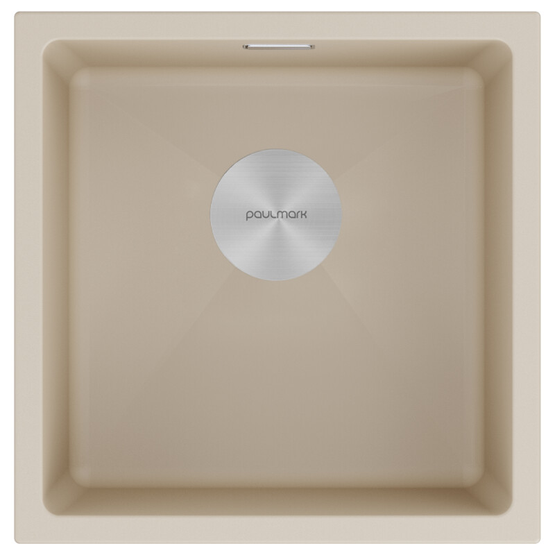 Мойка LUMI 45UNI, IT-GRANIT, LU45-LA, латте, 455х460, Paulmark