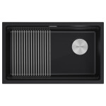 Мойка LUMI-PRO 74 UNI, IT-GRANIT, LU-PRO 74-BLM, черный, 740х450, Paulmark