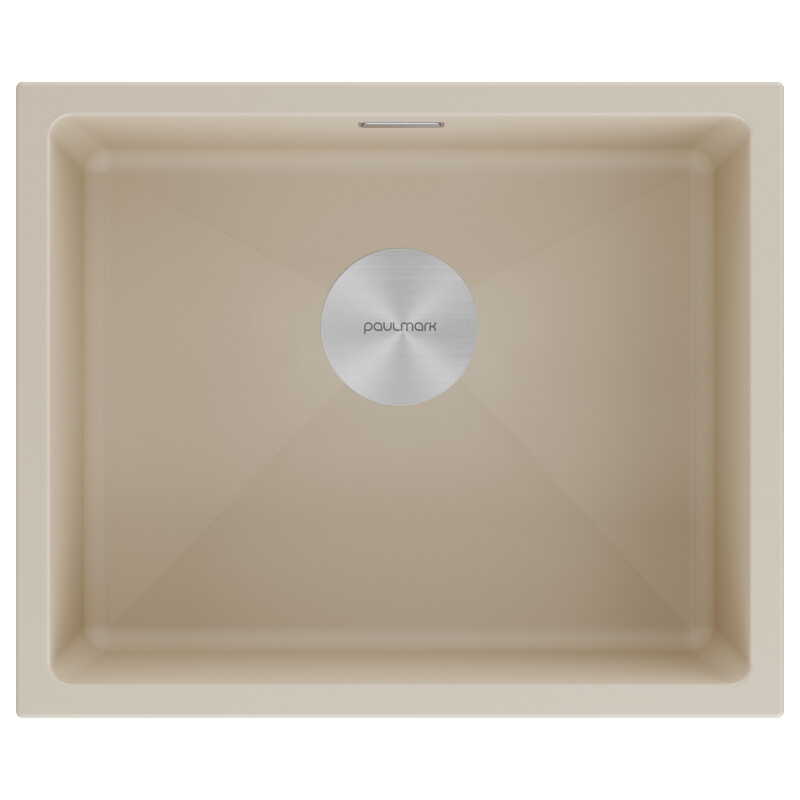 Мойка LUMI 55UNI, IT-GRANIT, LU55-LA, латте, 555х460, Paulmark