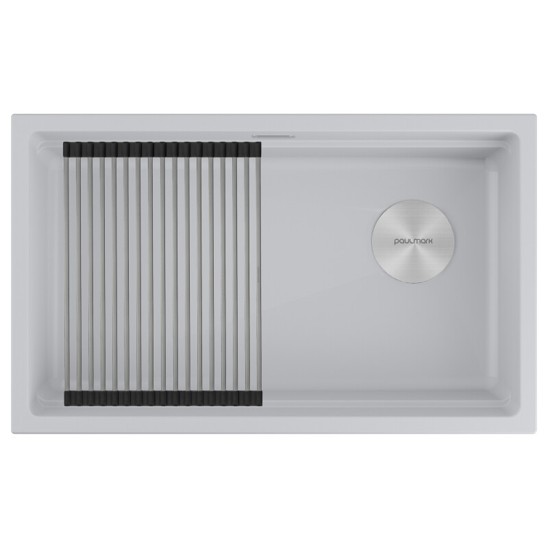 Мойка LUMI-PRO 74 UNI, IT-GRANIT, LU-PRO 74-WH, белый, 740х450, Paulmark