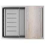 Мойка нерж. сталь NEXT-MULTI SINK 58-L UNI, PM785845-L-GM, вороненая сталь, 580х450мм, Paulmark