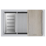 Мойка LUMI-MULTI SINK 74 UNI, IT-GRANIT, LU-MULTI 74-LA, латте, 740х450, Paulmark