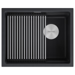 Мойка LUMI-PRO 55 UNI, IT-GRANIT, LU-PRO 55-GRM, серый металлик, 550х450, Paulmark