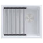 Мойка LUMI-PRO 55 UNI, IT-GRANIT, LU-PRO 55-WH, белый, 550х450, Paulmark