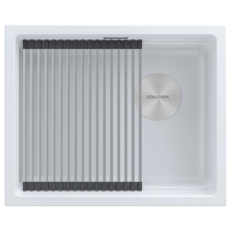 Мойка LUMI-PRO 55 UNI, IT-GRANIT, LU-PRO 55-WH, белый, 550х450, Paulmark