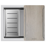 Мойка LUMI-MULTI SINK 55 UNI, IT-GRANIT, LU-MULTI 55-WH, белый, 550х450, Paulmark