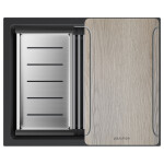 Мойка LUMI-MULTI SINK 55 UNI, IT-GRANIT, LU-MULTI 55-AN, антрацит, 550х450, Paulmark