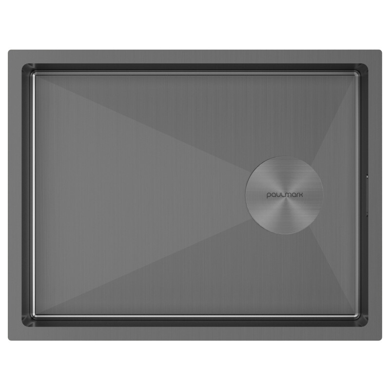 Мойка нерж. сталь NEXT-SLIM 54 UNI, PM215442-GM, вороненая сталь,540х420мм, Paulmark