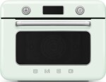 Мини печь с паром и функцией "Аэрогриль" SMEG COF01PGEU, 10 функций, цвет пастельный зеленый