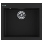 Мойка DEFINI 56, ULTRAGRANIT, PM835650-BLM, BLACK, 560х500 мм, Paulmark