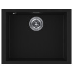 Мойка GRATO 56, ULTRAGRANIT, PM865644-BLM, BLACK, 560х435 мм, Paulmark