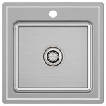 Мойка нерж. сталь KRONER-STEP 51, PM345151-GM, вороненая сталь, 510х510мм, Paulmark