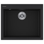 Мойка DEFINI 60, ULTRAGRANIT, PM836051-BLM, BLACK, 600х510 мм, Paulmark