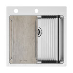Мойка нерж. сталь KRONER-MULTI SINK 51, PM685151-BS, брашированная сталь, 510х510мм, Paulmark