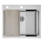 Мойка нерж. сталь KRONER-MULTI SINK 59, PM685951-BS, брашированная нерж. сталь, 590х510мм, Paulmark