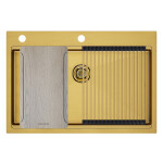 Мойка нерж. сталь KRONER-MULTI SINK 75, PM687551-BG, брашированное золото, 750х510мм, Paulmark