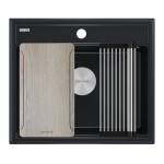 Мойка STEPIA-MULTI SINK 60, IT-GRANIT, PM185951-BLM, черный, 590х510, Paulmark