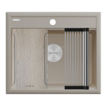 Мойка STEPIA-MULTI SINK 60, IT-GRANIT, PM185951-GRM, серый металлик, 590х510, Paulmark