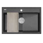 Мойка STEPIA-MULTI SINK 80, IT-GRANIT, PM187551-GRM, серый металлик, 750х510, Paulmark