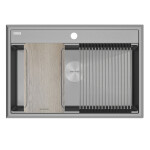 Мойка STEPIA-MULTI SINK 80, IT-GRANIT, PM187551-GRM, серый металлик, 750х510, Paulmark
