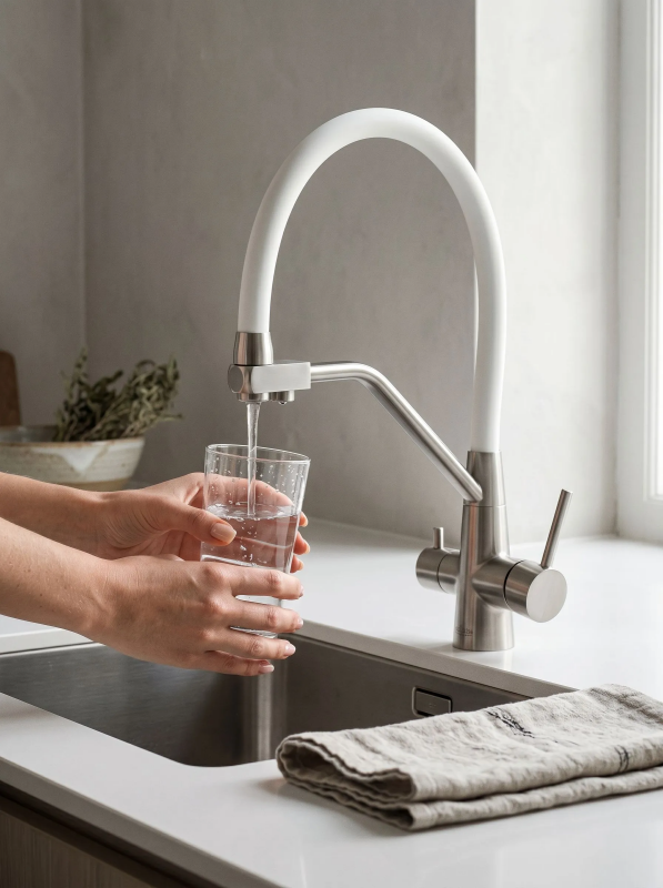 Смеситель WASSERZIMMER 4301 BN/белый