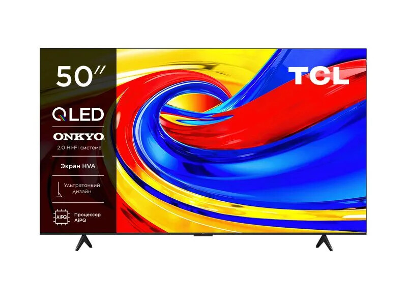 Телевизор TCL 50P7L QLED, 4K Ultra HD, Google TV