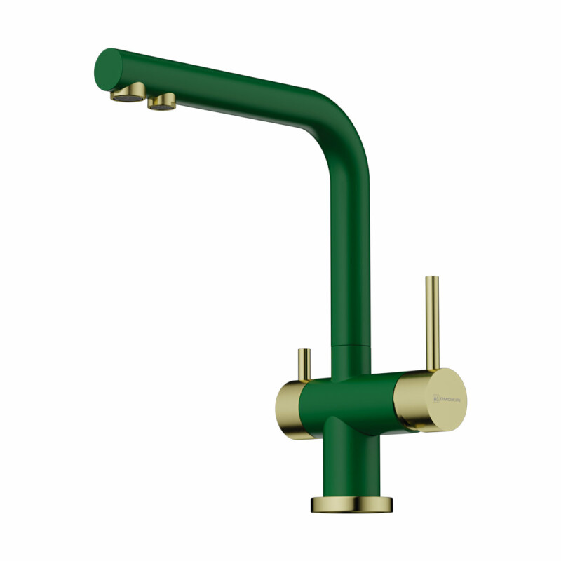 Смеситель OMOIKIRI NAGANO-RG-LG royal green матовый