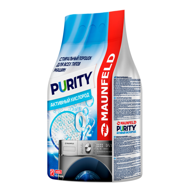 Стиральный порошок MAUNFELD Purity Активный кислород Automat 6000г MWP6000SO