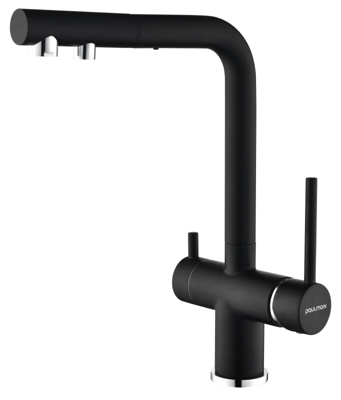 Смеситель PAULMARK SERPENTINE, антрацит, Se213222-AN