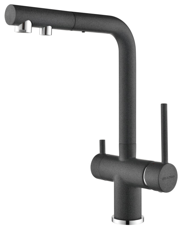 Смеситель PAULMARK SERPENTINE, графит, Se213222-DG