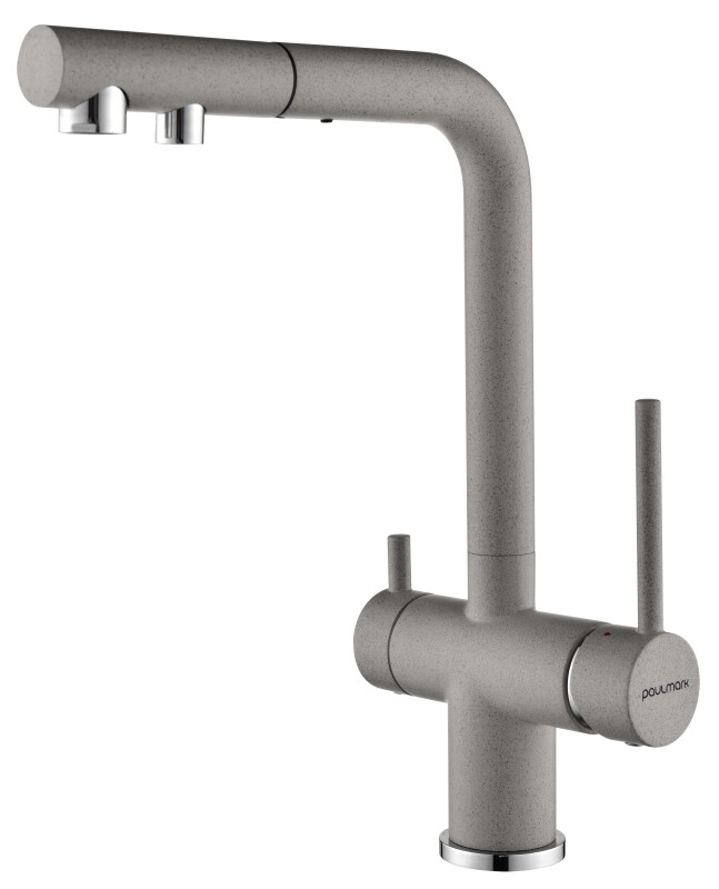 Смеситель PAULMARK SERPENTINE, серый, Se213222-GR