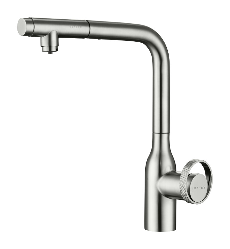 Смеситель PAULMARK URBAN, брашированная сталь, Ur213104-BS