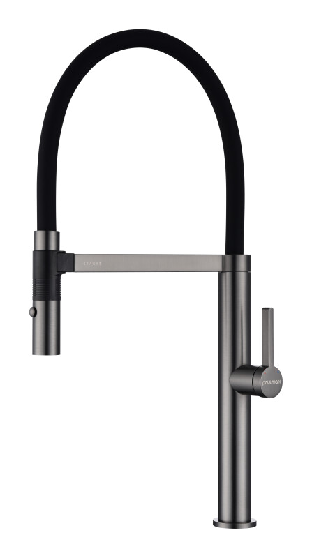 Смеситель PAULMARK LEADER, вороненая сталь, Le214101-GM