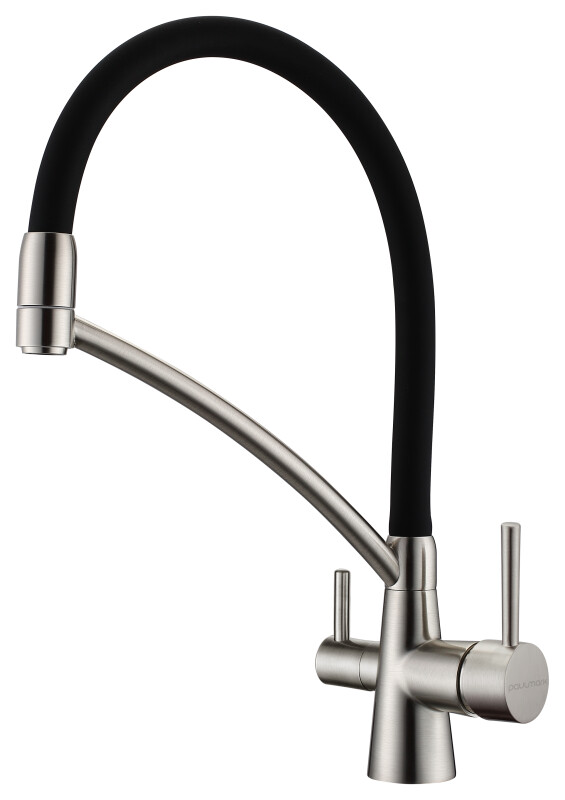 Смеситель PAULMARK SIEGEN, брашированная сталь, Si213111-BS