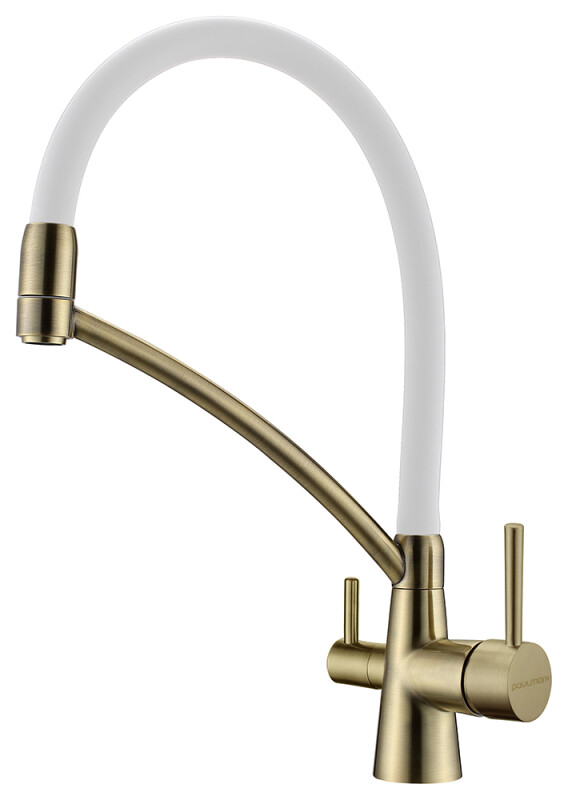 Смеситель PAULMARK SIEGEN,, бронза/белый, Si213111-BrW