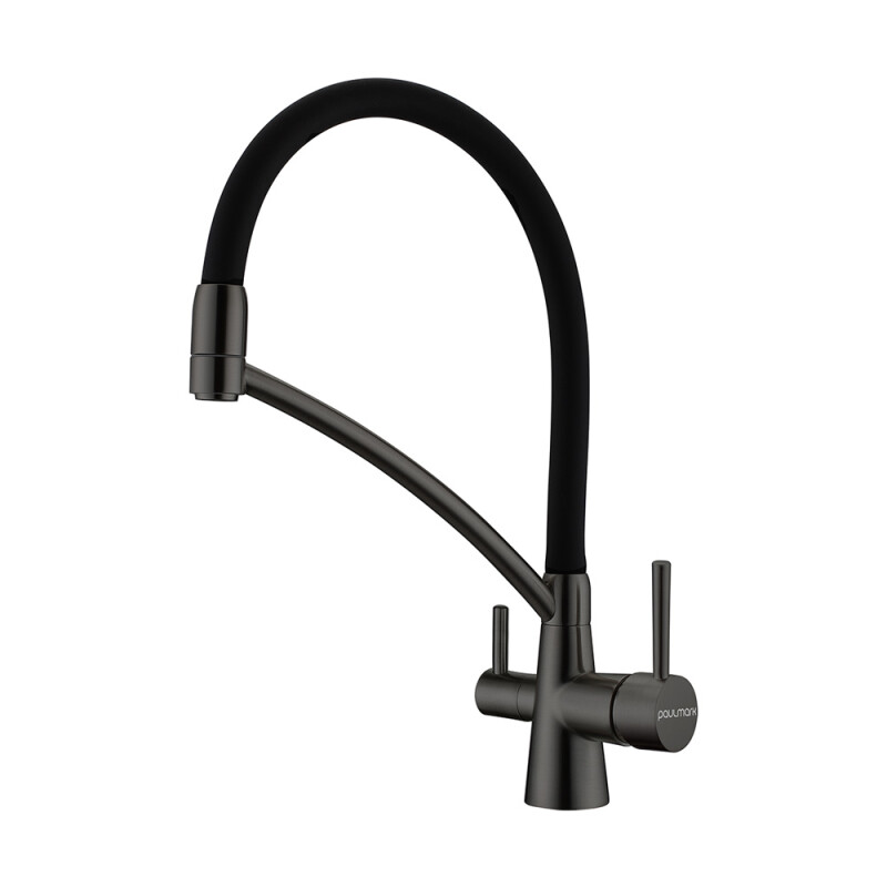 Смеситель PAULMARK SIEGEN, вороненая сталь, Si213111-GM