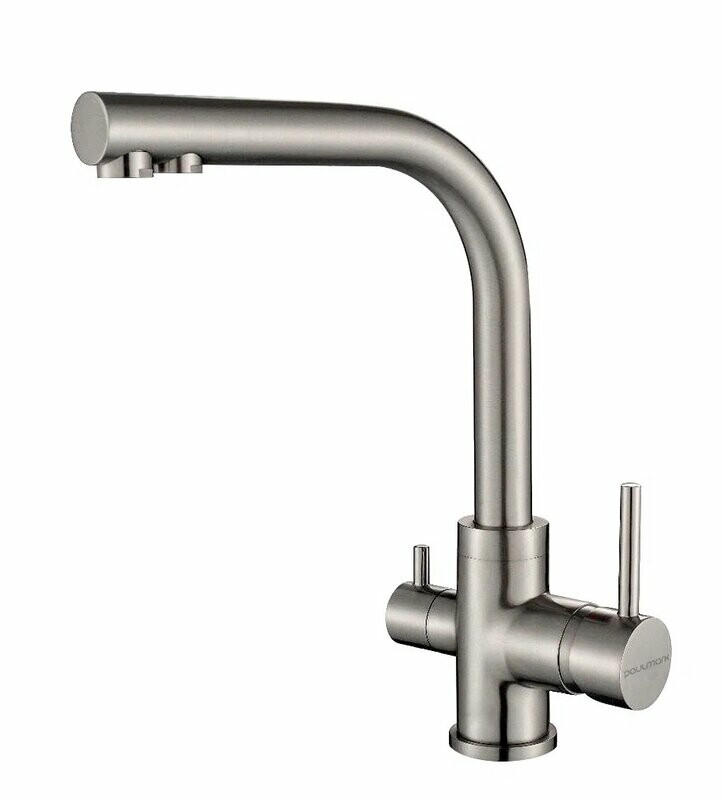 Смеситель PAULMARK ESSEN, брашированная сталь, Es213011-BS