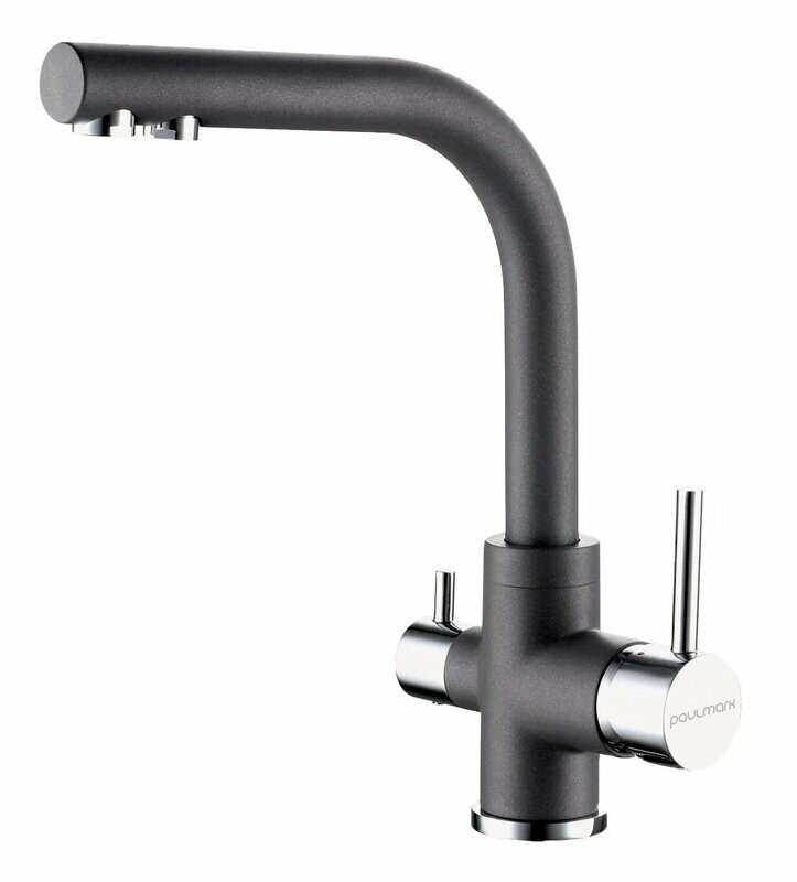 Смеситель PAULMARK ESSEN, серый металлик, Es213011-GRM