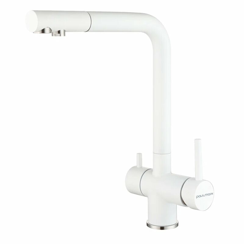 Смеситель PAULMARK SKALEN, белый матовый, Sk213020-WH