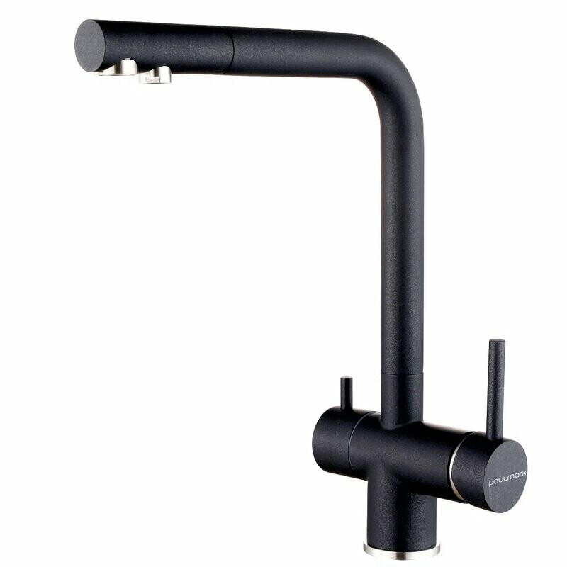 Смеситель PAULMARK SKALEN, черный, Sk213020-BLM