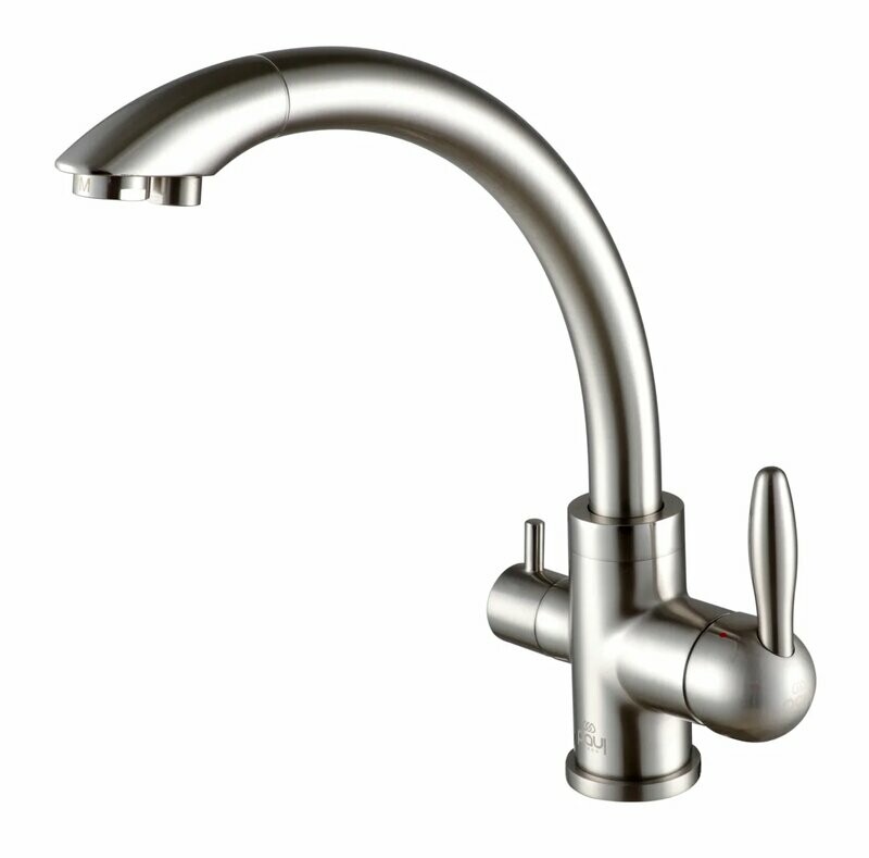 Смеситель PAULMARK ESSEN, брашированная сталь, Es213001-BS