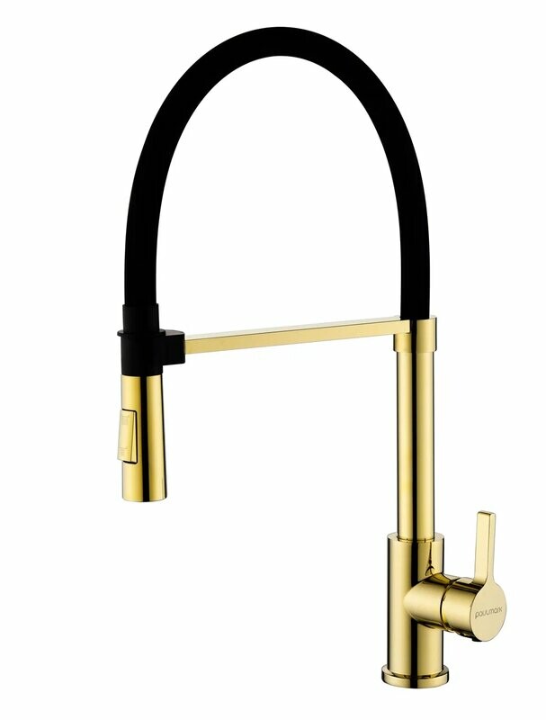 Смеситель PAULMARK HALT, золото, Ha214021-G