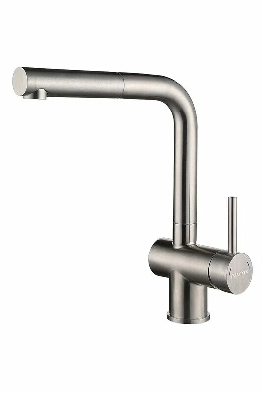 Смеситель PAULMARK DOSSE, брашированная сталь, Do214418-BS