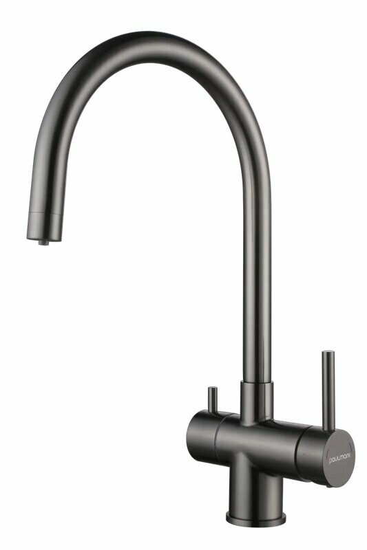 Смеситель PAULMARK HELLER, вороненая сталь, He213218-GM