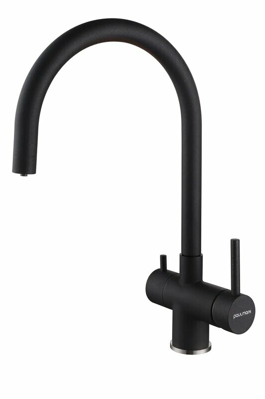 Смеситель PAULMARK HELLER, черный, He213218-BLM
