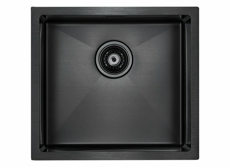 Мойка PAULMARK WESER, PM804844-GM, вороненая сталь, PVD