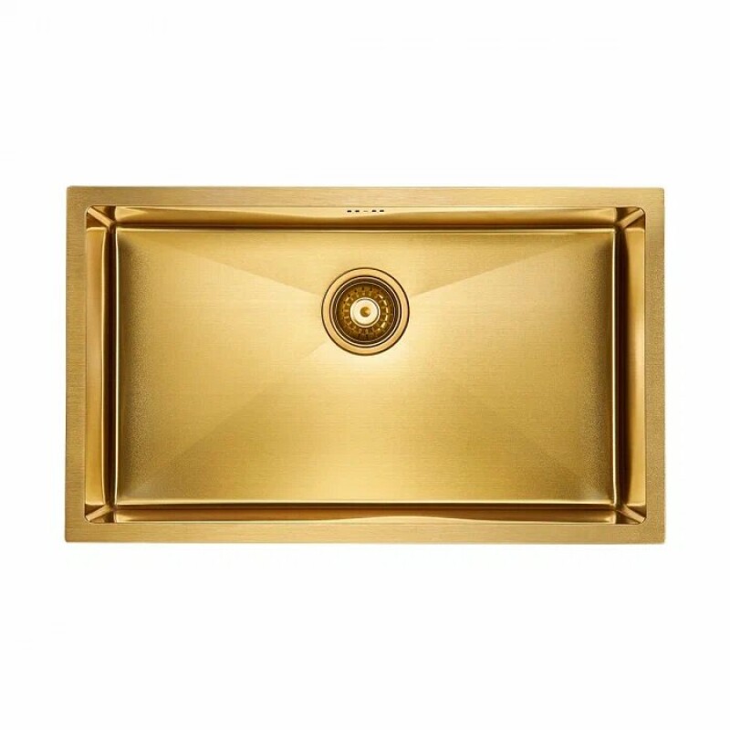 Мойка PAULMARK KOHER, PM807444-BG, брашированное золото